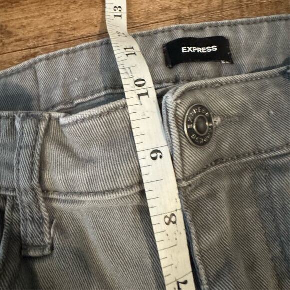 Express Slim Fit Gray Jeans Listed Sz 30x32 Measures 30x29 Comfort Stretch READ - Picture 11 of 12